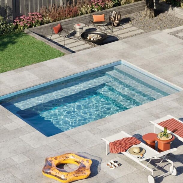 Custom pool features installed by Copano Pools and Spas in Aransas County TX