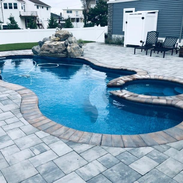 Copano Pools and Spas backyard pool project