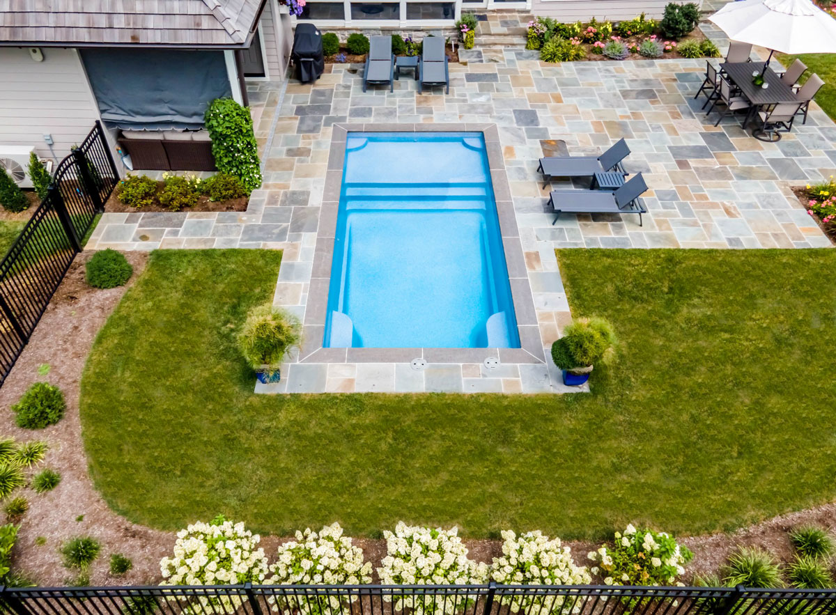 Pool construction project in progress in Bulverde, TX