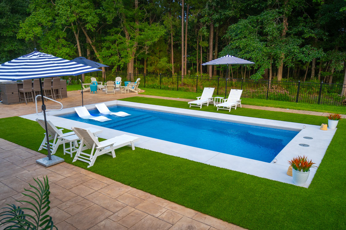 Copano Pools and Spas backyard pool construction
